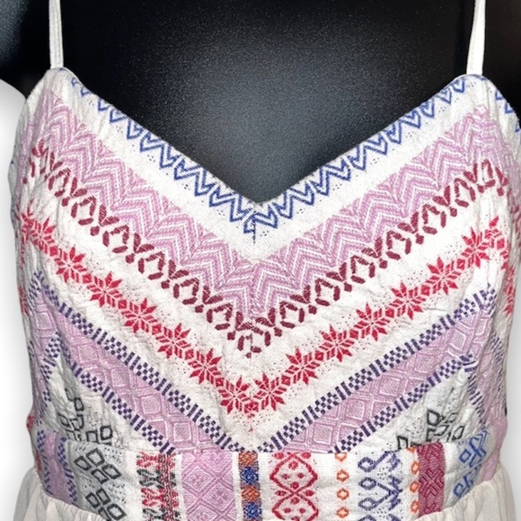 SALE!! Flying Tomato Boho Printed Lace Babydoll Dress Size Small - Picture 5 of 9